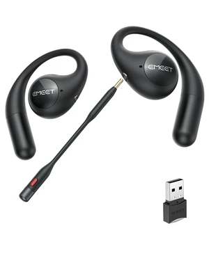 Airflow Open Ear Headphones with Mic, Zoom Certified, True Wireless Headsets with Detachable Microphone, ENC+VoiceCore 2.0 Noise Cancelling, Bluetooth 5.3, Multi-Point, Wireless Earbuds for Work Airflow Open Ear Headphones with Mic, Zoom Certified, True Wireless Headsets with Detachable Microphone, ENC+VoiceCore 2.0 Noise Cancelling, Bluetooth 5.3, Multi-Point, Wireless Earbuds for Work