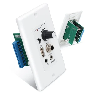 Bluetooth Wall Amplifier 4 Channels Volume Control Wall Plate USB/MIC/AUX(3.5mm) Inputs Connect 4 Speakers with 12V 3A Power Supply,HWA-16BT-4CH Bluetooth Wall Amplifier 4 Channels Volume Control Wall Plate USB/MIC/AUX(3.5mm) Inputs Connect 4 Speakers with 12V 3A Power Supply,HWA-16BT-4CH