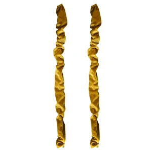Chandelier Chain Covers 2 Pack Gold Cable Covers 70.8 inches Brushed Polyester Fabric Chain Sleeve for Chandelier Cord Hider Cable Management (None Touch Fasteners) Chandelier Chain Covers 2 Pack Gold Cable Covers 70.8 inches Brushed Polyester Fabric Chain Sleeve for Chandelier Cord Hider Cable Management (None Touch Fasteners)