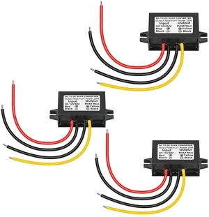 DC 12V/24V to 5V 5A 25W Step Down Converter, DC-DC Voltage Reducer Regulated Power Module for Auto Vehicle Surveillance Camera 3-Pack DC 12V/24V to 5V 5A 25W Step Down Converter, DC-DC Voltage Reducer Regulated Power Module for Auto Vehicle Surveillance Camera 3-Pack