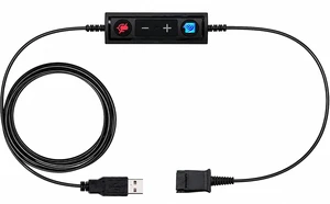 USB to QD Adapter Cable Compatible with any Plantronics, Poly or Headset with a Quick Disconnect (QD) - Includes in-Line Volume Control and Mute Functionality USB to QD Adapter Cable Compatible with any Plantronics, Poly or Headset with a Quick Disconnect (QD) - Includes in-Line Volume Control and Mute Functionality