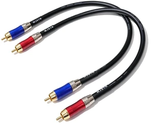 020 RCA to RCA Audio Cable, Male to Male RCA Stereo Audio Coaxial Digital Cable, Digital Stereo Audio Cable for subwoofer, Home Theater, high-Fidelity Audio-Double Shielding-2 Pack (1FT) 020 RCA to RCA Audio Cable, Male to Male RCA Stereo Audio Coaxial Digital Cable, Digital Stereo Audio Cable for subwoofer, Home Theater, high-Fidelity Audio-Double Shielding-2 Pack (1FT)