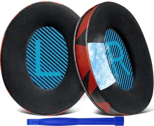 Cooling-Gel Earpads Cushions for Bose Headphones, Replacement Ear Pads for Bose QuietComfort 15 QC15 QC25 QC2 QC35/Ae2 Ae2i Ae2w/SoundTrue & SoundLink Around-Ear & Around-Ear II - Red Storm Cooling-Gel Earpads Cushions for Bose Headphones, Replacement Ear Pads for Bose QuietComfort 15 QC15 QC25 QC2 QC35/Ae2 Ae2i Ae2w/SoundTrue & SoundLink Around-Ear & Around-Ear II - Red Storm