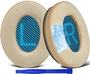 Cooling-Gel Earpads Cushions for Bose Headphones, Replacement Ear Pads for Bose QuietComfort 15 QC15 QC25 QC2 QC35/Ae2 Ae2i Ae2w/SoundTrue & SoundLink Around-Ear & Around-Ear II - Beige Cooling-Gel Earpads Cushions for Bose Headphones, Replacement Ear Pads for Bose QuietComfort 15 QC15 QC25 QC2 QC35/Ae2 Ae2i Ae2w/SoundTrue & SoundLink Around-Ear & Around-Ear II - Beige