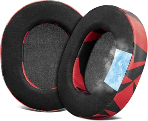 Earpads for SteelSeries Arctis 1/3/5/Arctis 7/7+/7P/7P+/7X/7X+/9/9X/Pro/Prime(Do Not Fit Any Arctis Nova) Headset, Cooling Gel Ear Pads Cushions with Ice Silk Fabric - Red Storm Earpads for SteelSeries Arctis 1/3/5/Arctis 7/7+/7P/7P+/7X/7X+/9/9X/Pro/Prime(Do Not Fit Any Arctis Nova) Headset, Cooling Gel Ear Pads Cushions with Ice Silk Fabric - Red Storm