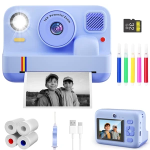 Instant Print Camera for Kids, App Printing, 1080P Video, Dual-Lens Selfie Digital Camera with 32G SD, Christmas Birthday Gifts for Girls Boys 4 5 6 7 8 9 10 11 12 Year Old, Toddler Toy_Blue Instant Print Camera for Kids, App Printing, 1080P Video, Dual-Lens Selfie Digital Camera with 32G SD, Christmas Birthday Gifts for Girls Boys 4 5 6 7 8 9 10 11 12 Year Old, Toddler Toy_Blue