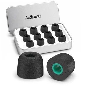 6-Pair Memory Foam IEM Ear Tips for in-Ear Monitor Headphones Replacement Eartips for KZ, Moondrop, FiiO, Sennheiser and More, Noise Isolating, Comfortable, Secure Fit (Large, Black) 6-Pair Memory Foam IEM Ear Tips for in-Ear Monitor Headphones Replacement Eartips for KZ, Moondrop, FiiO, Sennheiser and More, Noise Isolating, Comfortable, Secure Fit (Large, Black)