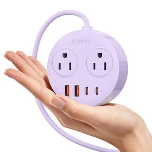 Magnetic Power Strip with 20W PD Fast Charging USB C Ports 6-in-1 Round Desktop Extension Cord (5ft) with 2 AC Outlets, 2 USB-C, 2 USB-A, Wall Mountable for Dorm Room & Office Magnetic Power Strip with 20W PD Fast Charging USB C Ports 6-in-1 Round Desktop Extension Cord (5ft) with 2 AC Outlets, 2 USB-C, 2 USB-A, Wall Mountable for Dorm Room & Office