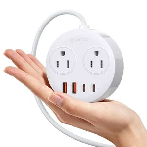 Magnetic Power Strip with 20W PD Fast Charging USB C Ports 6-in-1 Round Desktop Extension Cord (5ft) with 2 AC Outlets, 2 USB-C, 2 USB-A, Wall Mountable for Dorm Room & Office Magnetic Power Strip with 20W PD Fast Charging USB C Ports 6-in-1 Round Desktop Extension Cord (5ft) with 2 AC Outlets, 2 USB-C, 2 USB-A, Wall Mountable for Dorm Room & Office