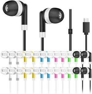 USB C Wired Earbuds Bulk 100 Pack for Kids Classroom School In-Ear Headphones for Students USB Type C Earbuds for Teens Adults Children Chromebook Laptop PC Test Online Learning Library USB C Wired Earbuds Bulk 100 Pack for Kids Classroom School In-Ear Headphones for Students USB Type C Earbuds for Teens Adults Children Chromebook Laptop PC Test Online Learning Library
