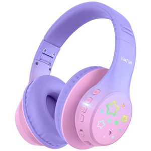 K4 Kids Bluetooth Headphones, Wireless Headphones with Lights Violet 74/85/94dBA Volume Limited, Built-in Mic, 90H Playtime, Bluetooth 5.4 Over Ear Headphone for iPad/Tablet/School, Violet K4 Kids Bluetooth Headphones, Wireless Headphones with Lights Violet 74/85/94dBA Volume Limited, Built-in Mic, 90H Playtime, Bluetooth 5.4 Over Ear Headphone for iPad/Tablet/School, Violet