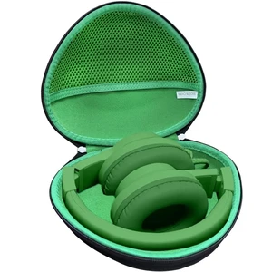 Hard Travel Case for iClever HS19 / iClever BTH12 / Botesty Sound/EarFun/Candy Bila BH03 / IMYB Kids Headphones (Outer Black + Inner Green) Hard Travel Case for iClever HS19 / iClever BTH12 / Botesty Sound/EarFun/Candy Bila BH03 / IMYB Kids Headphones (Outer Black + Inner Green)