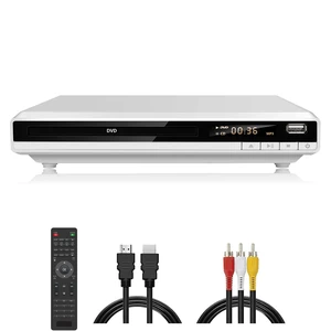 DVD Player for TV, Region-Free DVD CD Player for Home with HDMI RCA Output USB Input, Plays All Regions and Multi-Format, 1080P HD DVD Player for Family Movies (Non-Blu-ray, White168) DVD Player for TV, Region-Free DVD CD Player for Home with HDMI RCA Output USB Input, Plays All Regions and Multi-Format, 1080P HD DVD Player for Family Movies (Non-Blu-ray, White168)