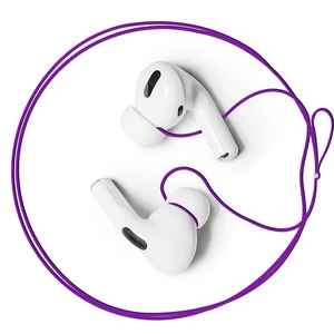 Anti-Lost Strap for Wireless in-Ear Earbuds, New Version Airpods pro Lanyard (Compatible with Earbuds with Ear Tips, Airpods Pro 1 2 3, Sony, Beats, Samsung, Bose) - Purple Anti-Lost Strap for Wireless in-Ear Earbuds, New Version Airpods pro Lanyard (Compatible with Earbuds with Ear Tips, Airpods Pro 1 2 3, Sony, Beats, Samsung, Bose) - Purple