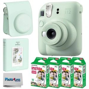 Instax Mini 12 Instant Film Camera (Mint Green) + Fuji Instax Mini Instant Film 40 Sheets + Instant Camera Gift Bundle Instax Mini 12 Instant Film Camera (Mint Green) + Fuji Instax Mini Instant Film 40 Sheets + Instant Camera Gift Bundle