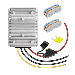 30A 360W DC 36V/48V to 12V Voltage Converter with Fuse - Waterproof Step Down Regulator Buck Reducer Power Transformer for Golf Cart - DC 36V/48V to 12V 30A 30A 360W DC 36V/48V to 12V Voltage Converter with Fuse - Waterproof Step Down Regulator Buck Reducer Power Transformer for Golf Cart - DC 36V/48V to 12V 30A