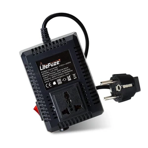 300 Watt Step Up/Step Down Travel Voltage Converter, 220/110v to 110/220v converter with Type E/F Plug - Compatible with Hair Straightener, Camera, Laptop & More 300 Watt Step Up/Step Down Travel Voltage Converter, 220/110v to 110/220v converter with Type E/F Plug - Compatible with Hair Straightener, Camera, Laptop & More