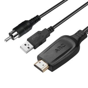 192KHz HDMI eARC/ARC to Coaxial Audio Extractor for TV to Soundbar 4.9ft/1.5m Cable Long-ARC to Coaxial Audio Converter-Support PCM Dolby/DTS 5.1- Plug & Play-For Speaker Home Theater 192KHz HDMI eARC/ARC to Coaxial Audio Extractor for TV to Soundbar 4.9ft/1.5m Cable Long-ARC to Coaxial Audio Converter-Support PCM Dolby/DTS 5.1- Plug & Play-For Speaker Home Theater
