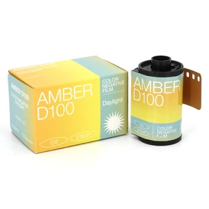 Amber D100 35mm Color Negative Cine Film, 27 Exposures, ISO100, 135, Cinematic, Motion Picture Style, C41 Process Amber D100 35mm Color Negative Cine Film, 27 Exposures, ISO100, 135, Cinematic, Motion Picture Style, C41 Process