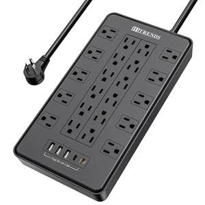 Power Strip with USB C, Surge Protector Power Strip with 22 Outlet & 3 USB A Ports & 2 USB C Port, 1875W/15A Multiplug with Flat Plug, 6 Ft Extension Cord for Home Office Power Strip with USB C, Surge Protector Power Strip with 22 Outlet & 3 USB A Ports & 2 USB C Port, 1875W/15A Multiplug with Flat Plug, 6 Ft Extension Cord for Home Office