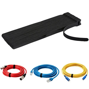 12 Inch Black Cable Ties 50 PCS Reusable Fastening Cable Straps Adjustable Hook & Loop Organizer Straps Cords Management for Home, Office and Data Centers 12 Inch Black Cable Ties 50 PCS Reusable Fastening Cable Straps Adjustable Hook & Loop Organizer Straps Cords Management for Home, Office and Data Centers