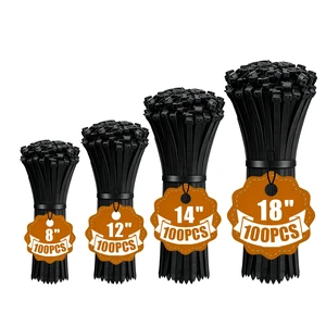 Black Zip Ties Heavy Duty 400 Pack Assorted Sizes 8+12+14+18 Inch Cable Ties Industrial Plastic Ties With Self-Locking Adjustable More Durable Nylon Tie Wraps for Indoor Outdoor Black Zip Ties Heavy Duty 400 Pack Assorted Sizes 8+12+14+18 Inch Cable Ties Industrial Plastic Ties With Self-Locking Adjustable More Durable Nylon Tie Wraps for Indoor Outdoor