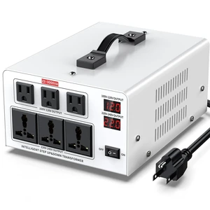 3000VA Step Up/Down Voltage Transformer Converter 110/120V to 220/240V Auto Input Recognition,3 US & 3 Universal Outlets, LCD Display,for Home Appliances,International Travel, Workshop, Power Tool 3000VA Step Up/Down Voltage Transformer Converter 110/120V to 220/240V Auto Input Recognition,3 US & 3 Universal Outlets, LCD Display,for Home Appliances,International Travel, Workshop, Power Tool