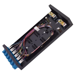 Single Mode Fiber Enclosure Kit - 12 Fiber Port OS1 Box, LC SM 12 Strand LC-UPC Pigtail Cable, LGX Loaded Panel - Wall Mount for Enterprise, Home, Data Center Networks Single Mode Fiber Enclosure Kit - 12 Fiber Port OS1 Box, LC SM 12 Strand LC-UPC Pigtail Cable, LGX Loaded Panel - Wall Mount for Enterprise, Home, Data Center Networks