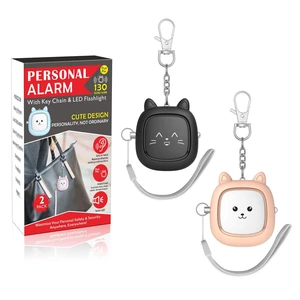 Personal Safety Alarm, 2 Pack Loud 130dB Siren Emergency Panic Alarm with LED Light, Easy Pull Pin Keychain Self-Defense Security Alarm for Women, Seniors, Kids Personal Safety Alarm, 2 Pack Loud 130dB Siren Emergency Panic Alarm with LED Light, Easy Pull Pin Keychain Self-Defense Security Alarm for Women, Seniors, Kids