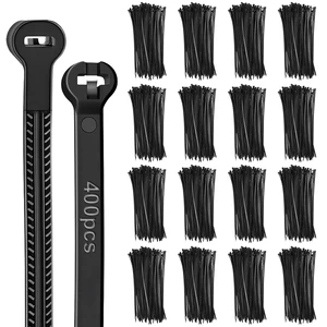 11 Inch 400 Pcs Black Zip Tie Cable Tie with Metal Tooth Self Locking Nylon Cable Zip Ties, 80 Lbs Tensile Strength, UV Resistant Wire Wraps Multi Purpose for Industrial Indoor Outdoor Use 11 Inch 400 Pcs Black Zip Tie Cable Tie with Metal Tooth Self Locking Nylon Cable Zip Ties, 80 Lbs Tensile Strength, UV Resistant Wire Wraps Multi Purpose for Industrial Indoor Outdoor Use