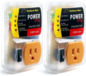 Surge Protector,Voltage Protector for Home Appliance 110V 15A 2200W 2 Pack Multi Function, Indicator Light, Plug with Protection Wall Mount, Power Suppressor for Refrigerator/TV/PC Surge Protector,Voltage Protector for Home Appliance 110V 15A 2200W 2 Pack Multi Function, Indicator Light, Plug with Protection Wall Mount, Power Suppressor for Refrigerator/TV/PC