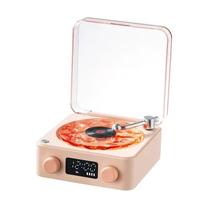 The Waves Vinyl Player, Waves Bluetooth Speaker, 2025 New Portable Vintage Vinyl Speaker with Adjustable Light and Time for Bedroom, Party (Pink) The Waves Vinyl Player, Waves Bluetooth Speaker, 2025 New Portable Vintage Vinyl Speaker with Adjustable Light and Time for Bedroom, Party (Pink)