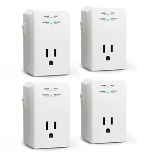 Single Outlet Surge Protector, Small Surge Protector Wall Tap with Ground Protected Light Indicators for Refrigerators, PC, TV, Xbox Series X, PS5 and Home Appliances, 15A, 1875W, 120V, 4 Pack Single Outlet Surge Protector, Small Surge Protector Wall Tap with Ground Protected Light Indicators for Refrigerators, PC, TV, Xbox Series X, PS5 and Home Appliances, 15A, 1875W, 120V, 4 Pack
