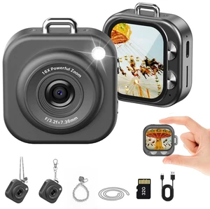 Mini Keychain Camera,1080P Mini Digital Camera with 32GB Card 750mAh long Battery keychain camera,Zinc Alloy Body,2" HD LCD Display & Flash,Pocket-Size Small Camera for Travel, Birthday Mini Keychain Camera,1080P Mini Digital Camera with 32GB Card 750mAh long Battery keychain camera,Zinc Alloy Body,2" HD LCD Display & Flash,Pocket-Size Small Camera for Travel, Birthday