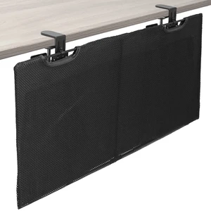 Black Clamp-on 30 inch Desk Cable Management Sleeve, DESK-SKIRT-30P Privacy Desk Skirt, Cable Organizer, Wire Hider Kit Panel System Black Clamp-on 30 inch Desk Cable Management Sleeve, DESK-SKIRT-30P Privacy Desk Skirt, Cable Organizer, Wire Hider Kit Panel System