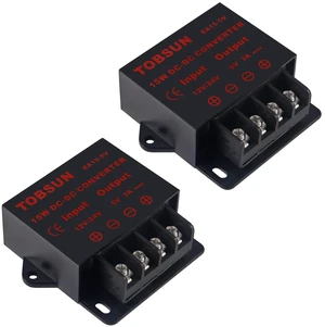 2 Pack 12V /24V to 5V 3A Converter,DC Converter Step Down Regulator 5V Regulated Power Supplies Transformer Converter,(5V 3A 15W) 2 Pack 12V /24V to 5V 3A Converter,DC Converter Step Down Regulator 5V Regulated Power Supplies Transformer Converter,(5V 3A 15W)