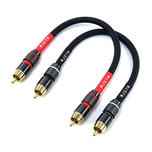 020 RCA to RCA Audio Cable, 1RCA Male to 1RCA Male Stereo Audio Cable Converter, Digital Stereo Audio Cable for subwoofer, Home Theater, high-Fidelity Audio-Double Shielding-2 Pack (6IN) 020 RCA to RCA Audio Cable, 1RCA Male to 1RCA Male Stereo Audio Cable Converter, Digital Stereo Audio Cable for subwoofer, Home Theater, high-Fidelity Audio-Double Shielding-2 Pack (6IN)