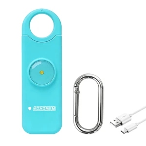 Rechargeable Personal Safety Alarm for Women 130dB Loud Siren & Strobe Light & Low Battery Notice, Emergency Keychain Alarm for Self Defense (Aqua) Rechargeable Personal Safety Alarm for Women 130dB Loud Siren & Strobe Light & Low Battery Notice, Emergency Keychain Alarm for Self Defense (Aqua)