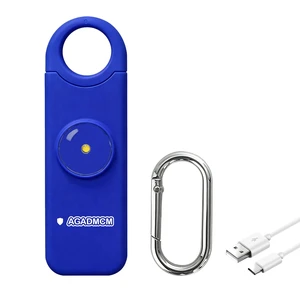 Rechargeable Personal Safety Alarm for Women 130dB Loud Siren & Strobe Light & Low Battery Notice, Emergency Keychain Alarm for Self Defense (Navy Blue) Rechargeable Personal Safety Alarm for Women 130dB Loud Siren & Strobe Light & Low Battery Notice, Emergency Keychain Alarm for Self Defense (Navy Blue)
