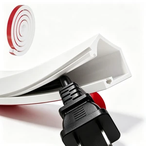 Silicone Mini Cord Hider,Side-Opening Cord Cover for 1 Wire on Wall,118" Self Adhesive Wire Covers for Cords on Wall,Flexible Cable Hider Raceway for Wall Mounted TV,Hide Cord & Cable Management Silicone Mini Cord Hider,Side-Opening Cord Cover for 1 Wire on Wall,118" Self Adhesive Wire Covers for Cords on Wall,Flexible Cable Hider Raceway for Wall Mounted TV,Hide Cord & Cable Management