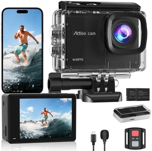4K 60FPS Action Camera-48MP Waterproof Camera,40M Underwater Camera,8X Zoom,EIS Stabilization,WiFi,Remote Control,MotorcycleCamera with 2 Rechargeable Batteries 4K 60FPS Action Camera-48MP Waterproof Camera,40M Underwater Camera,8X Zoom,EIS Stabilization,WiFi,Remote Control,MotorcycleCamera with 2 Rechargeable Batteries