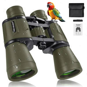 20x50 High Powered Binoculars for Adults, Green With Bak4 Prism Fmc Lens, Lightweight, Portable, Waterproof, Fog-Proof, For Bird Watching, Hunting, Hiking, Concerts, Travel 20x50 High Powered Binoculars for Adults, Green With Bak4 Prism Fmc Lens, Lightweight, Portable, Waterproof, Fog-Proof, For Bird Watching, Hunting, Hiking, Concerts, Travel