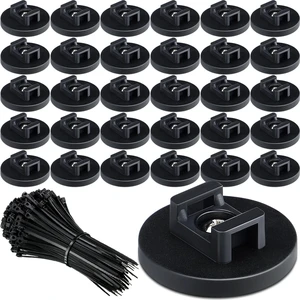 120 Pieces Magnetic Zip Tie Mount Cable Wire Management Base, 43 mm 120 Pieces Magnetic Zip Tie Mount Cable Wire Management Base, 43 mm