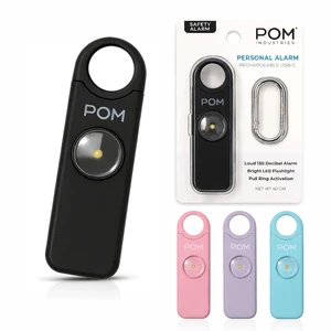 Personal Safety Alarm for Women 130dB Loud Emergency Siren, USB-C Rechargeable with Bright LED Flashlight, Portable Keychain Design for Self Defense, Purse, Backpack & Travel (Black) Personal Safety Alarm for Women 130dB Loud Emergency Siren, USB-C Rechargeable with Bright LED Flashlight, Portable Keychain Design for Self Defense, Purse, Backpack & Travel (Black)
