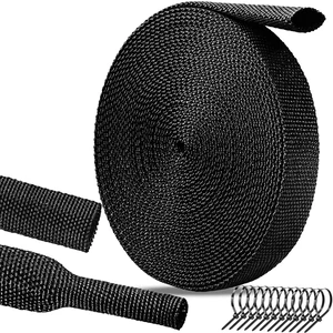 12 Ft-2 Inch 2:1 Heat Shrink Wire Loom Braided Cable Sleeves,Heat Resistant Fabric Woven Shrink Tubing Wiring Harness for Protection Automotive,Harness Cable Sheath Tubing,Cable Management 12 Ft-2 Inch 2:1 Heat Shrink Wire Loom Braided Cable Sleeves,Heat Resistant Fabric Woven Shrink Tubing Wiring Harness for Protection Automotive,Harness Cable Sheath Tubing,Cable Management