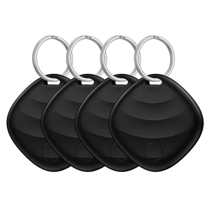 Key Finder 4Pack, Works with Apple Find My, Bluetooth Tracker 4-pack Find My trackers (iOS only), 400ft range, loud ring, replaceable battery, smart locator tags for keys, Bag and wallet Key Finder 4Pack, Works with Apple Find My, Bluetooth Tracker 4-pack Find My trackers (iOS only), 400ft range, loud ring, replaceable battery, smart locator tags for keys, Bag and wallet