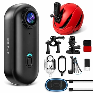 4K Mini Body Camera 64GB, EIS Motorcycle POV Camera Helmet Bike Mount Kit, 150° Wide Angle, WiFi App Live View, Magnetic Clip-On Action Cam, 100FT Waterproof Case 4K Mini Body Camera 64GB, EIS Motorcycle POV Camera Helmet Bike Mount Kit, 150° Wide Angle, WiFi App Live View, Magnetic Clip-On Action Cam, 100FT Waterproof Case