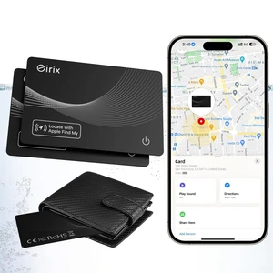 Wallet Tracker Card,Thin Finder, Item Finders Works with Apple Find My (iOS Only), IP68 Waterproof Item Locator for Luggage Tags, Passports, Bags (2 Black) Wallet Tracker Card,Thin Finder, Item Finders Works with Apple Find My (iOS Only), IP68 Waterproof Item Locator for Luggage Tags, Passports, Bags (2 Black)