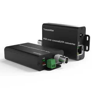 POE Over Coax Converter BNC to Ethernet IP Extender EOC, 3280ft(1000m) Power & Data Transmission Over RG59 Coaxial Cable for Analog to IP CCTV Security Surveillance System Upgrade 2 in1 BNC+Twist Pair POE Over Coax Converter BNC to Ethernet IP Extender EOC, 3280ft(1000m) Power & Data Transmission Over RG59 Coaxial Cable for Analog to IP CCTV Security Surveillance System Upgrade 2 in1 BNC+Twist Pair