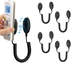 4-Pack Magnetic Remote Control Holders with Spring Ropes - Safely Secure Remotes & Small Items, Wall-Mount with Adhesive, Anti-Loss, Rapid Adsorption, Extendable Spring (Black 43 inch, 4 Pack) 4-Pack Magnetic Remote Control Holders with Spring Ropes - Safely Secure Remotes & Small Items, Wall-Mount with Adhesive, Anti-Loss, Rapid Adsorption, Extendable Spring (Black 43 inch, 4 Pack)
